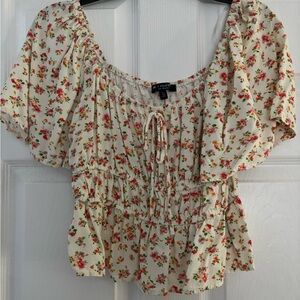 Floral Print Women's Top